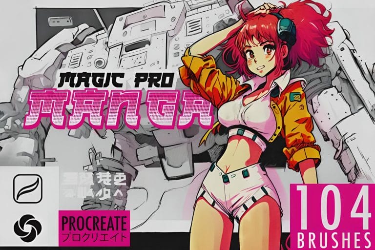 104 MagicPro Manga Procreate Brushes