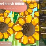 Top 5 Pixel Brush Procreate Set | Procreate Pixel brush