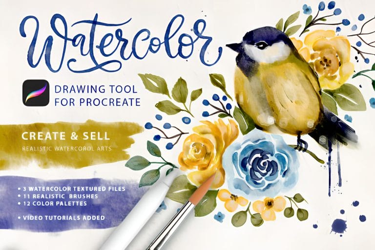 Watercolor Tool Kit for Procreate